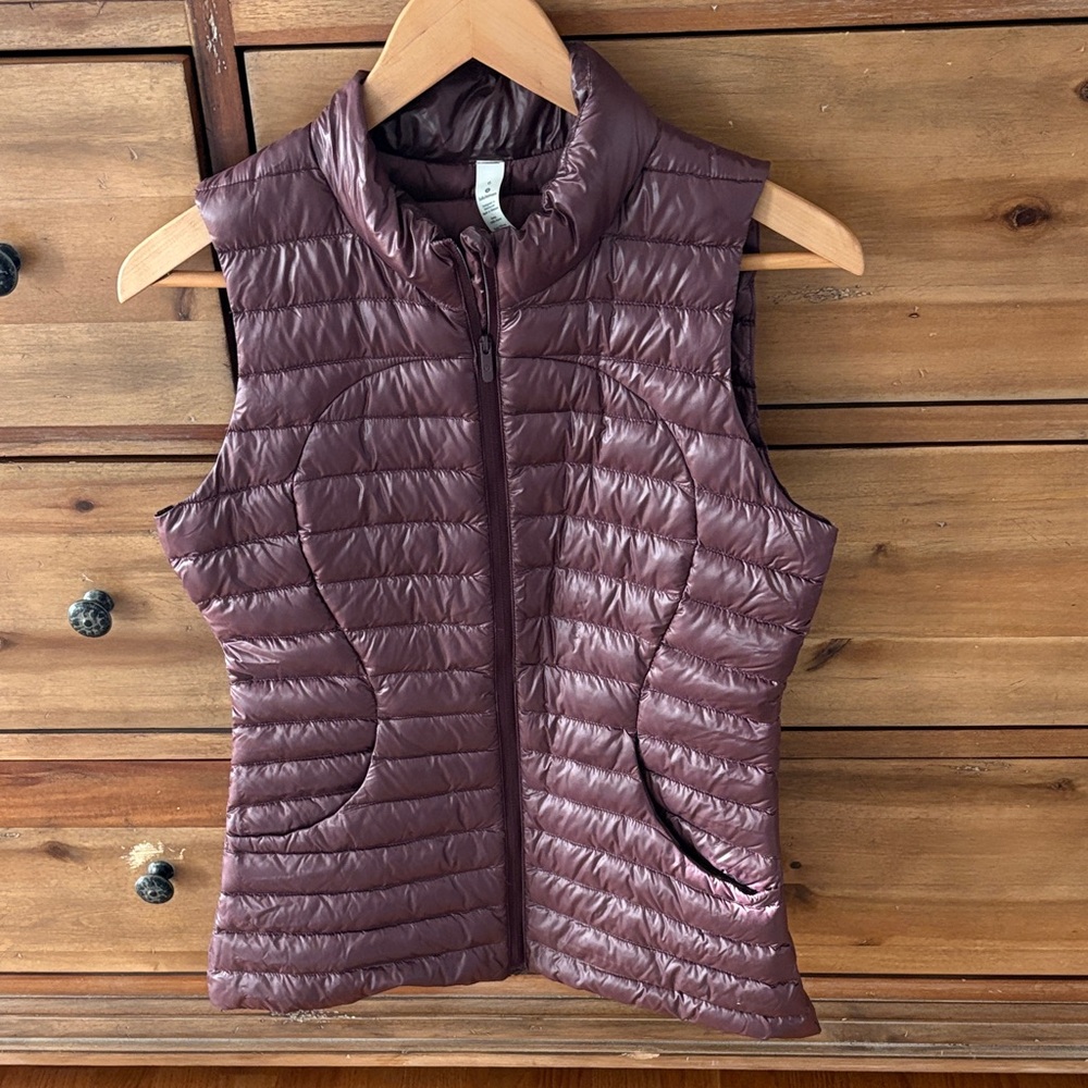 Lululemon Pack It Down Shine Mauve Puffer Vest